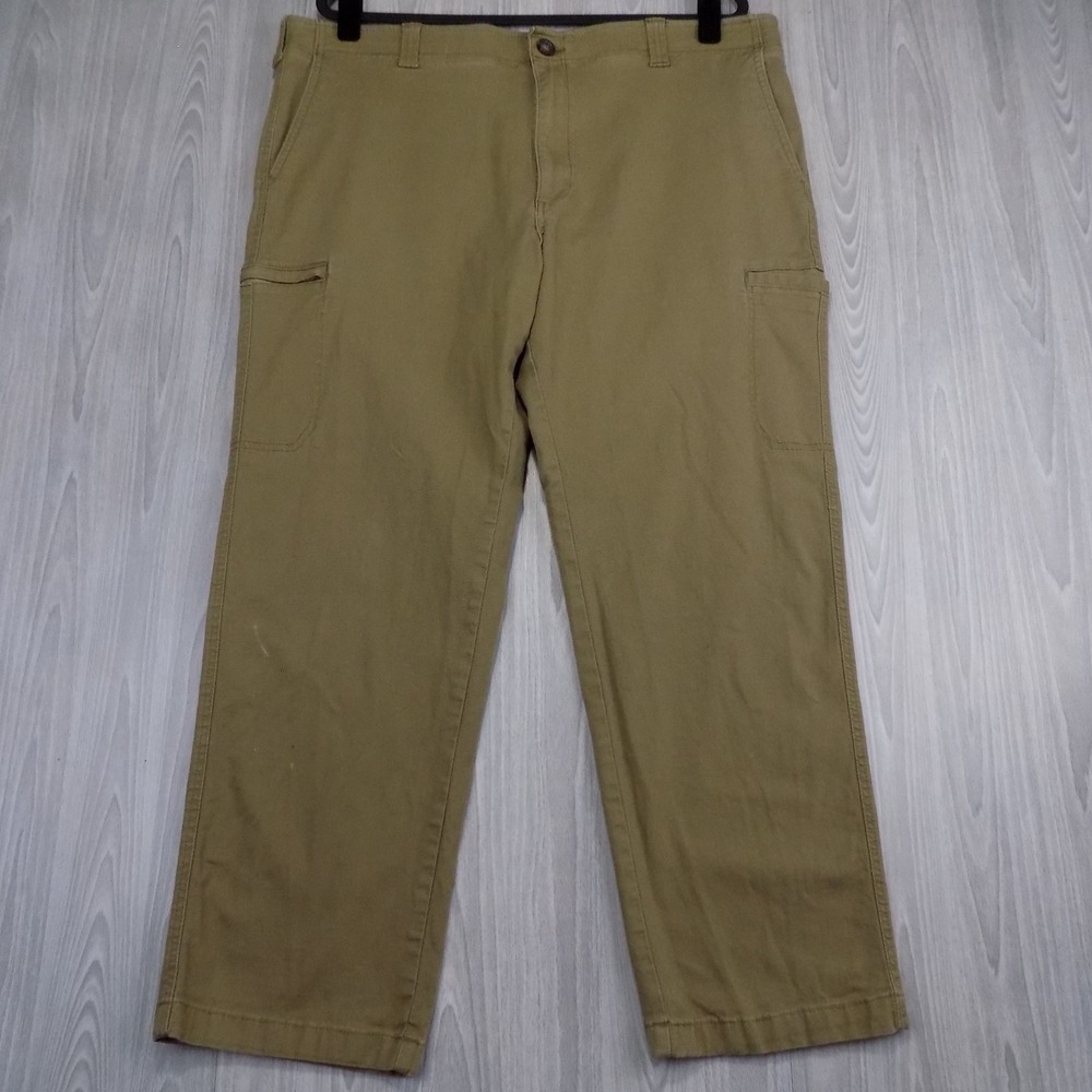 Lee Extreme Comfort Cargo Pants Mens 40x30 Khaki Tan Straight Fit Workwear